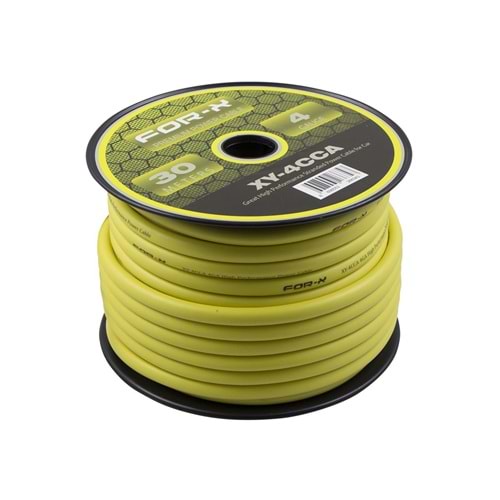 Fox-X XY-4CCA Profesyonel 4GA 30 Mt Power Kablosu