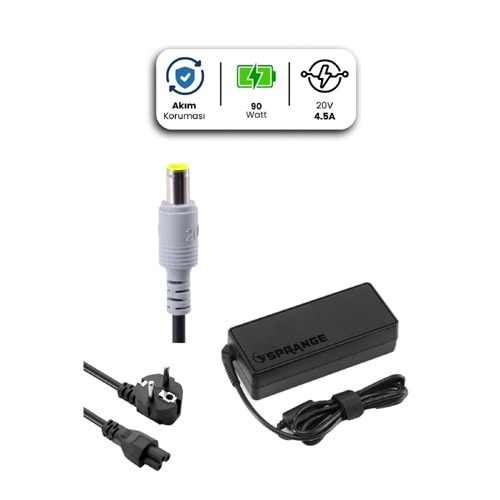 Sprange SR-L2 20V 4.5A 90W Lenovo İbm 7.9x5.5 Notebook Adaptör