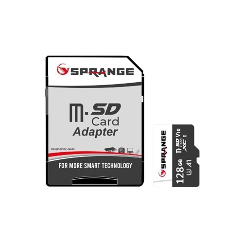 Sprange SM-128 128 GB Class10 Micro SDXC UHS-3 4K HD Ultra Hafıza Kartı