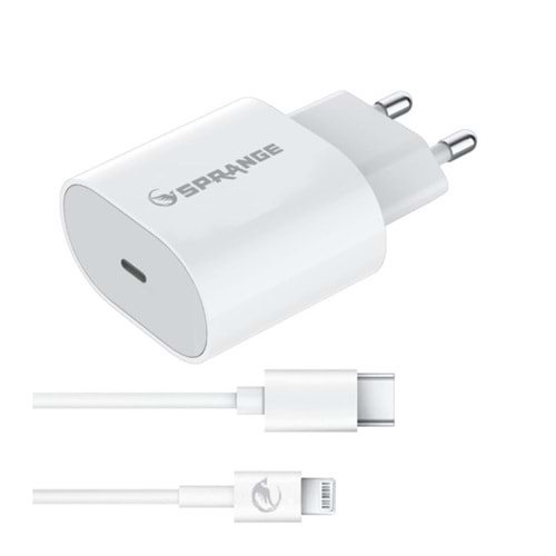 Sprange P-L18 Iphone 11 12 Pro Max Hızlı Şarj Max 23W Usb-C Şarj Cihazı