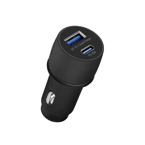 Powerway CC34 Qc 3.0A Usb-Type C Araç Hızlı Şarj 18W Çakmaklık
