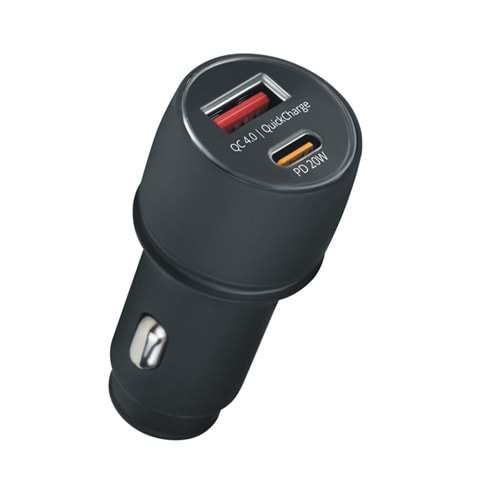 Powerway CC40 40w Qc4,0 Hızlı Şarj Usb Ve Pd Çıkışlı Araç Şarj Aleti Çakmaklık