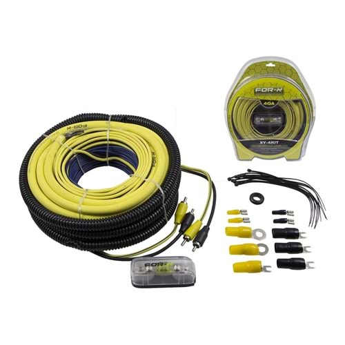For-X XY-4KIT Profesyonel 4GA Kablo Seti