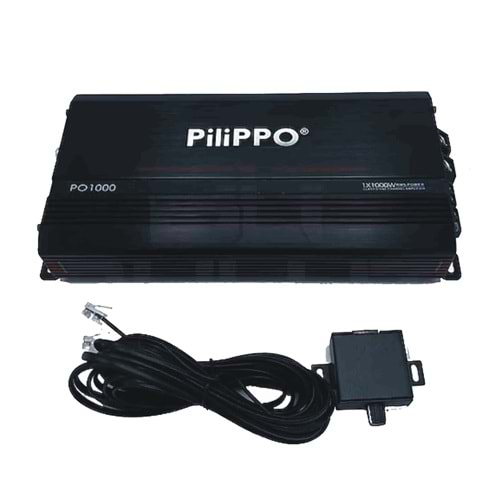 Pilippo PO-1000 MONO 1000 Watt 1Ch Yeni Seri Oto Anfi