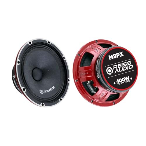 Reıss Audıo RS-M8PX 20 Cm 400 Watt Üst Sekment Kapaklı Midrange Oto Hoparlör