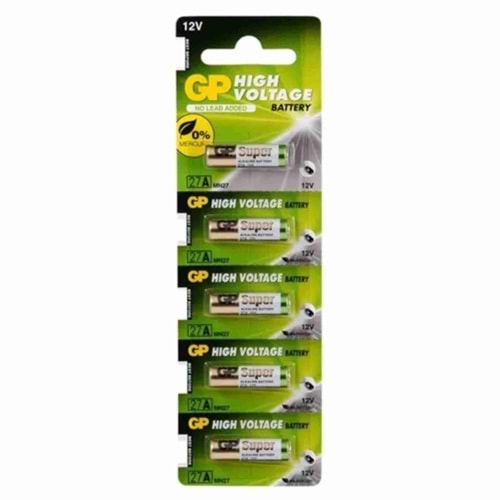 Gp 27A (5 paket) Lityum pil