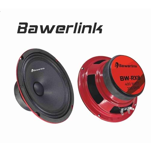 Bawerlink BW-RX8 20 cm 400 Watt Mıdrange Oto Hoparlör