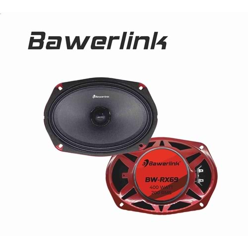 Bawerlink BW-RX69 6x9 400 Watt Oval Mıdrange Oto Hoparlör