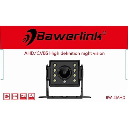 Bawerlink BW-41 720P Ahd Ledli Kamera & Biçer & Dolmuş uyumlu