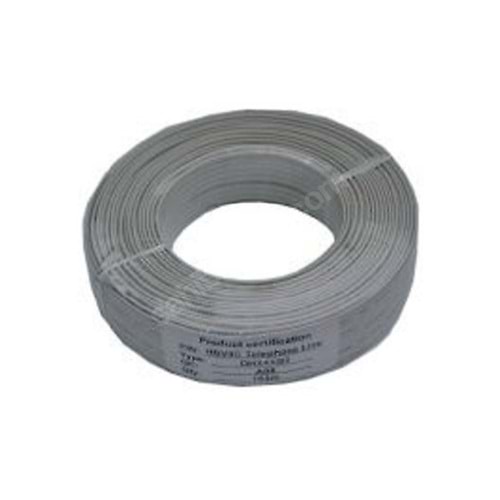 Bawerlink BW-16 100 mt Gri Flat Telefon Kablosu