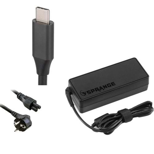 Sprange SR-L19 65W 20V-3,25A Type-C Lenovo Netbook Standart Adaptör