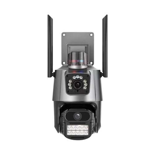 Mpıa UME 3 MP + 3 MP Çift Lens Wi-Fi Kart Girişli Kamera