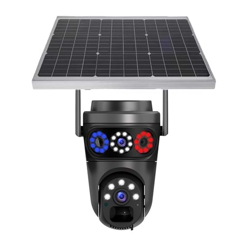 MPIA KANE 8 MP 2 Lens 1*PTZ Wi-Fi Solar Güvenlik Kamerası