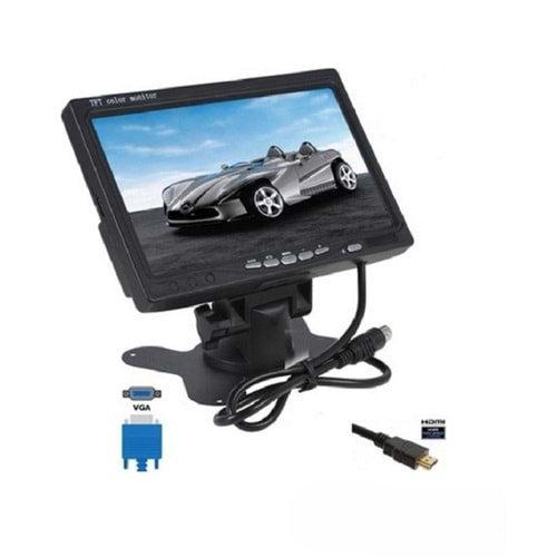 Bawerlink BW-2018 7 İnç Vga/Hdmı/Araç İçi Oto Monitör