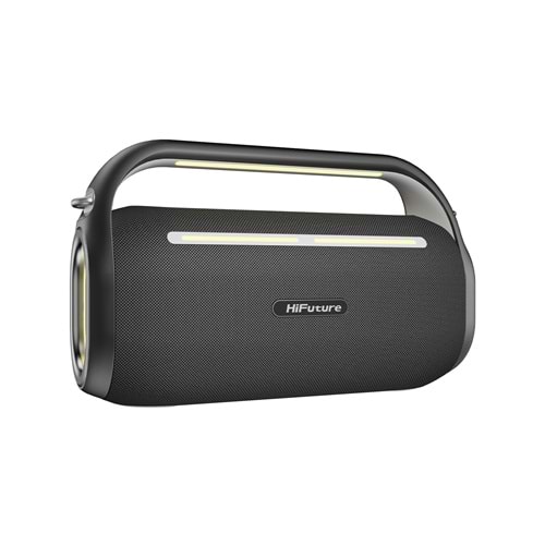 HiFuture MUSİCBOX 100 70W Bluetooth 5.0 BT/USB/SD Kart/ AUX Girişli Mikrofonlu Karaoke Sistemi Kablosuz Hoparlör Siyah