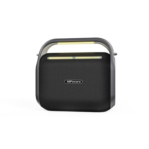 HiFuture MUSİCBOX 200 100W Bluetooth 5.0 BT/USB/SD Kart/ AUX Girişli Mikrofonlu Karaoke Sistemi Kablosuz Hoparlör Siyah