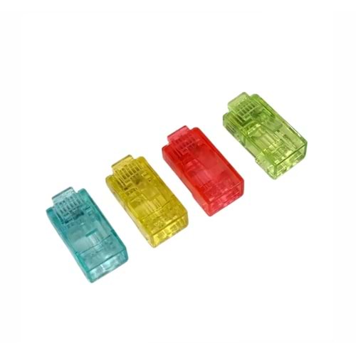 Rose RC-877C 100 lü Paket Yeni Nesil Cat6 Jack UTP Renkli