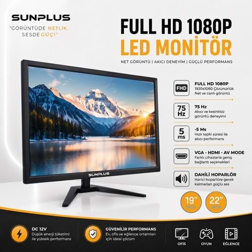 Sunplus SP-19LED-VA 19