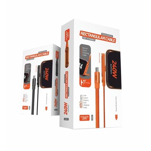 Powerway R240W Type Usb C Kablo Hızlı Şarj destekli Standlı kablo