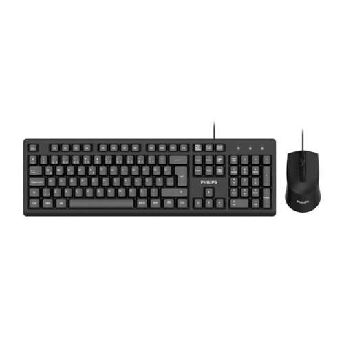 Phılıps SPT6234B USB Kablolu Türkçe Q Klavye & Mouse Set Siyah