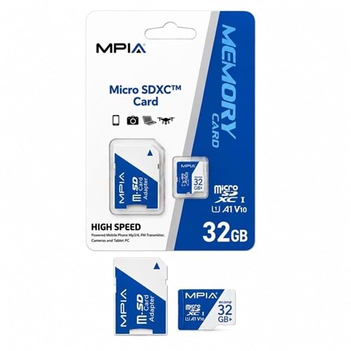 Mpia MP-32 High Speed 32GB TF Kart & SD Adaptör