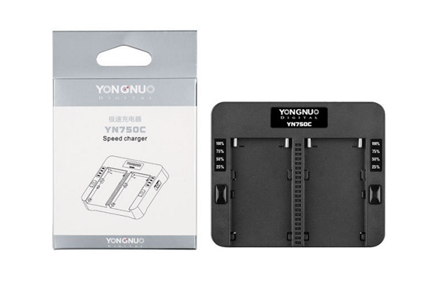 Yongnuo YN750C Sony NP-F Serisi Uyumlu İkili Şarj Cihazı