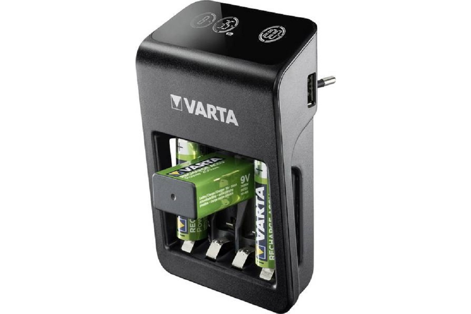 Varta LCD Plug+ Plus Şarj Cihazı + 4*2100 mAh AA Şarjlı Pil