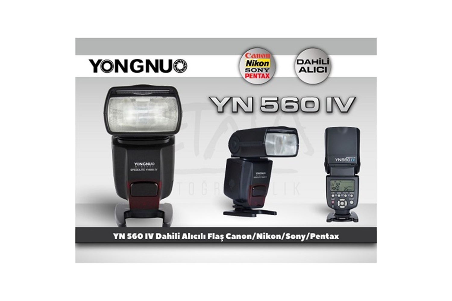 Yongnuo YN560-IV Dahili Alıcılı Tepe Flaşı