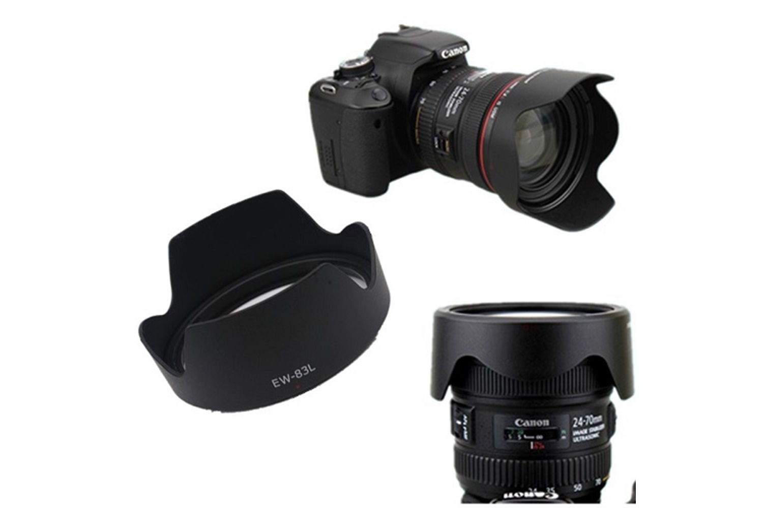 Tewise Canon EW-83L Parasoley 24-70mm F4 L IS USM Uyumlu