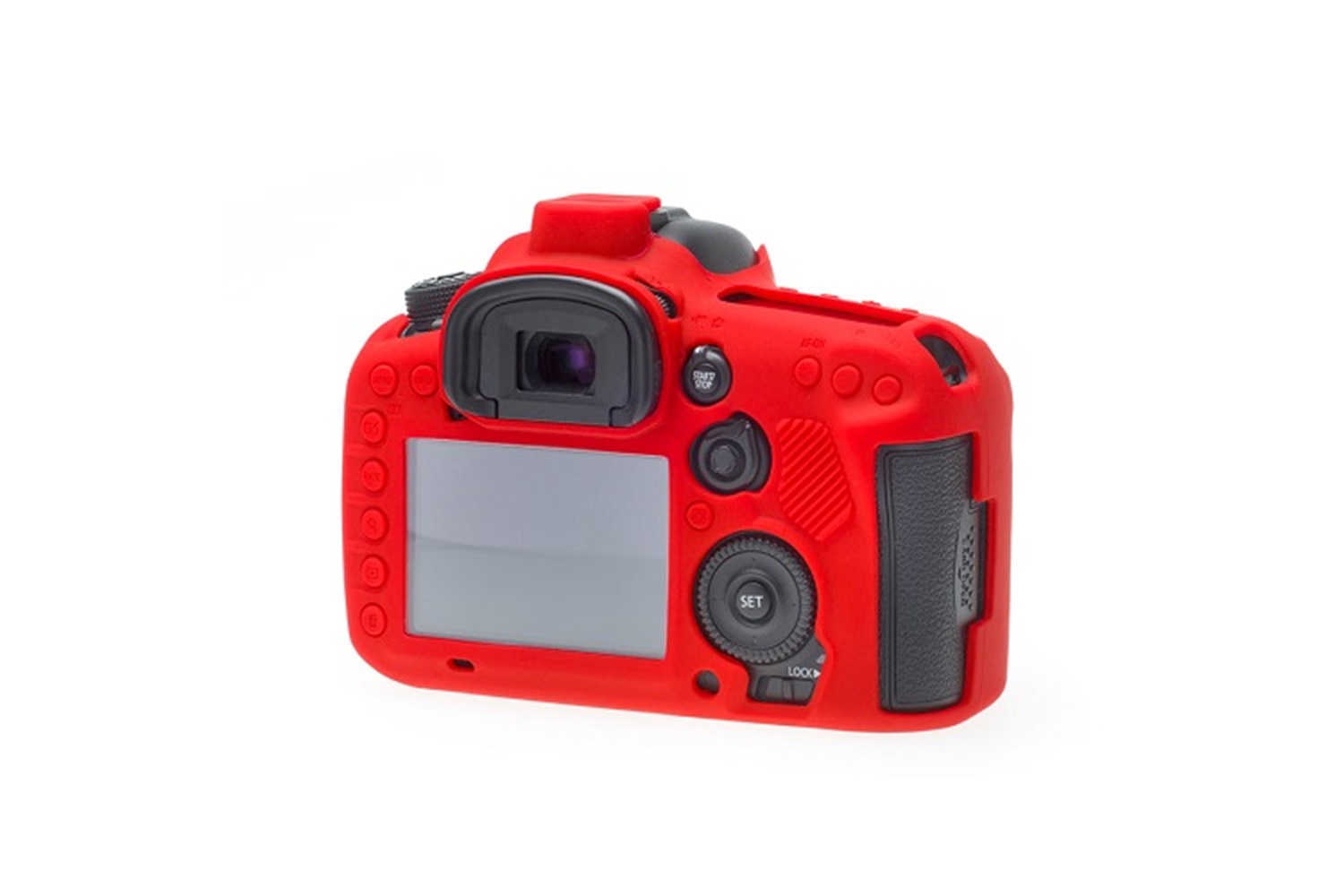 Easycover Canon 7D Mark II Silikon Kılıf Kırmızı