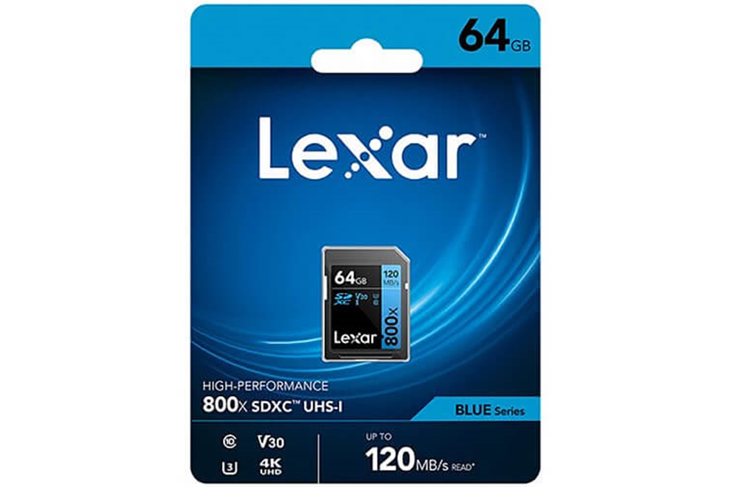 Lexar 64GB High-Performance 800x U3 V30 4K SD Hafıza Kartı