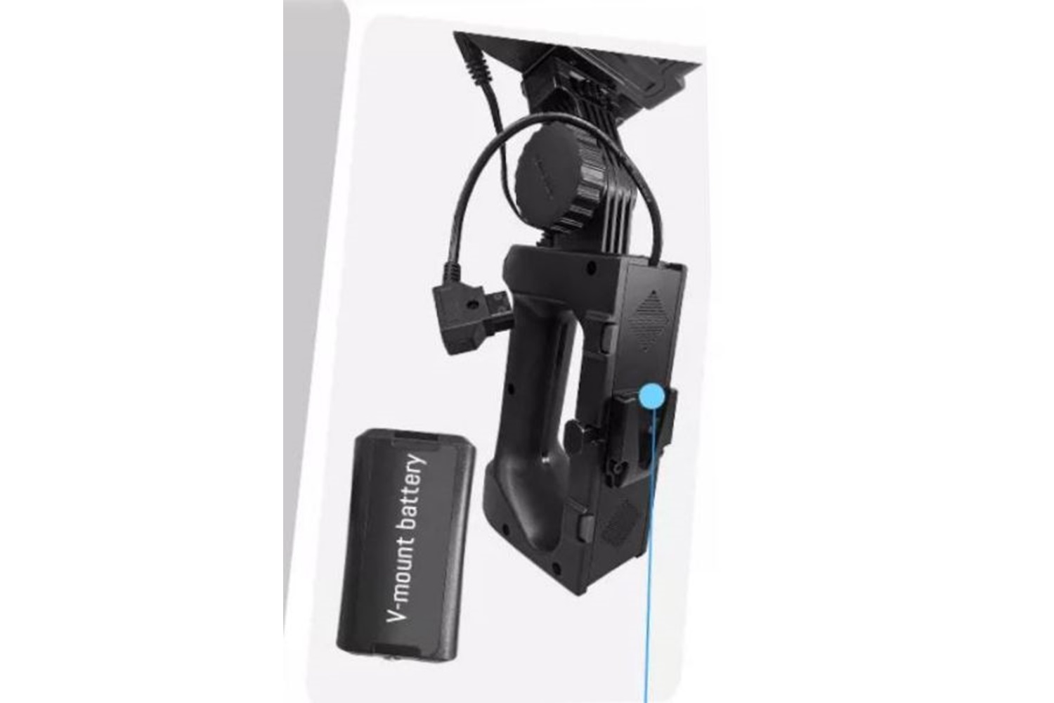 Yongnuo YNLUX100 Led Işık Uyumlu V-Mount Batarya Handle Siyah