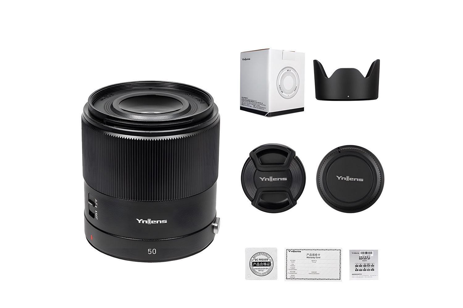 Yongnuo 50mm f/1.8R DF DSM Full Frame Otofokus Lens (Canon RF) Siyah