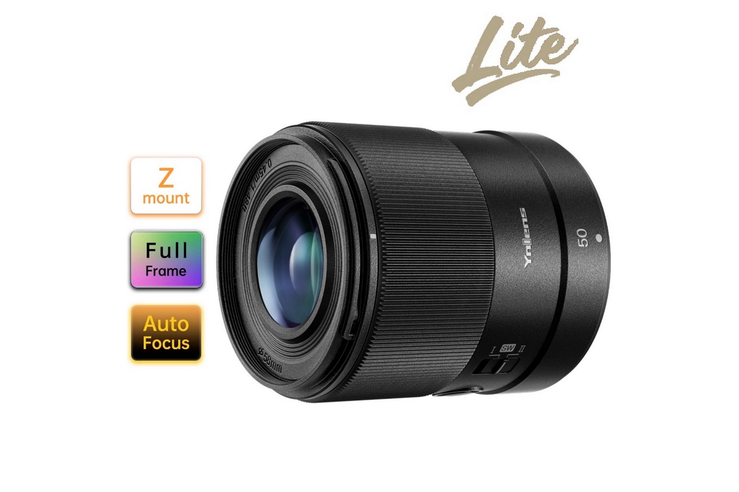 Yongnuo 50mm f/1.8Z DF Lite Full Frame Lens (Nikon Z) Siyah