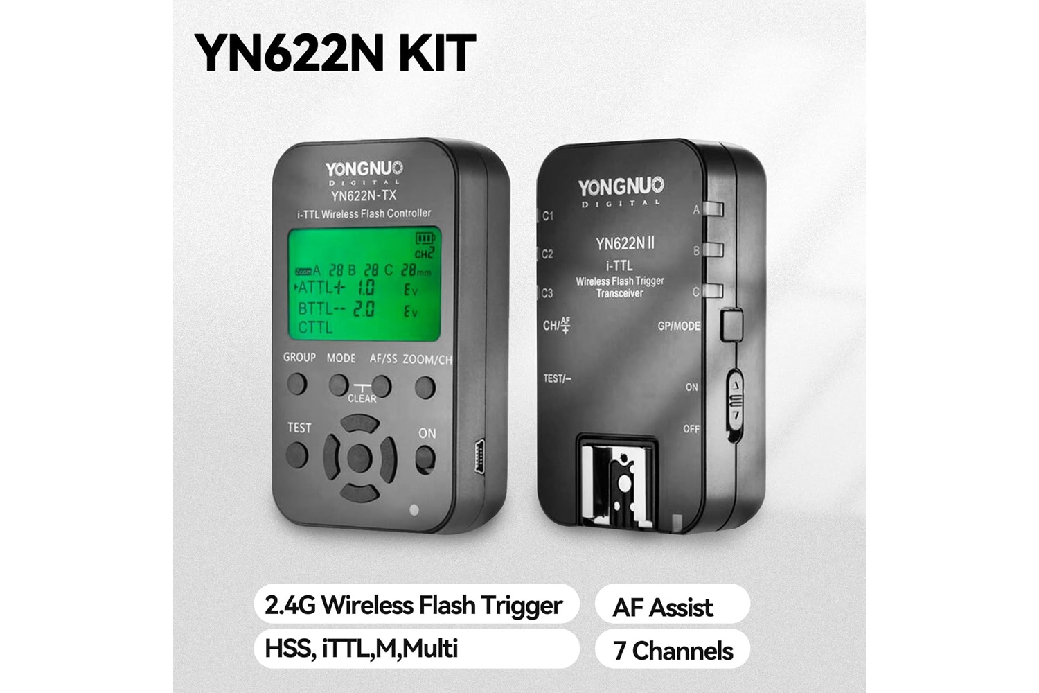 Yongnuo YN622N-Kit Nikon Uyumlu HSS TTL Flaş Tetikleyici