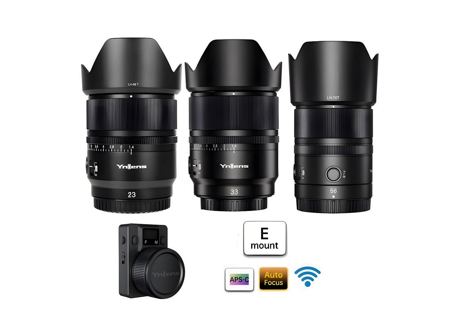 Yongnuo Commander 3'lü Wireless Lens Seti f/1.4 (Sony E)