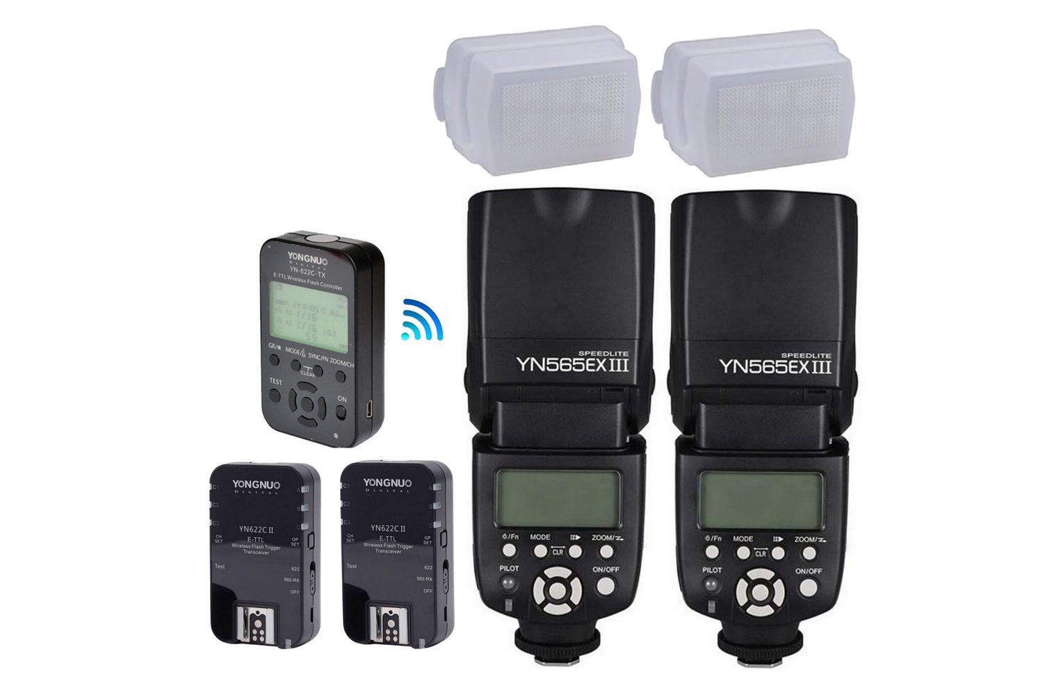 Yongnuo YN565-EX III Canon Uyumlu İkili TTL Flaş Seti K32