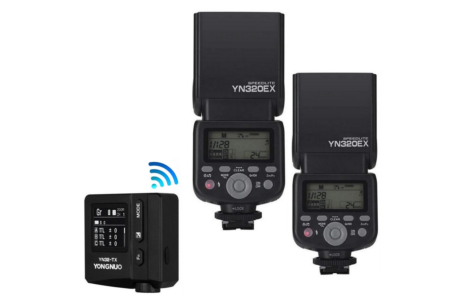 Yongnuo YN320-EX Sony Uyumlu İkili TTL Flaş Seti K56