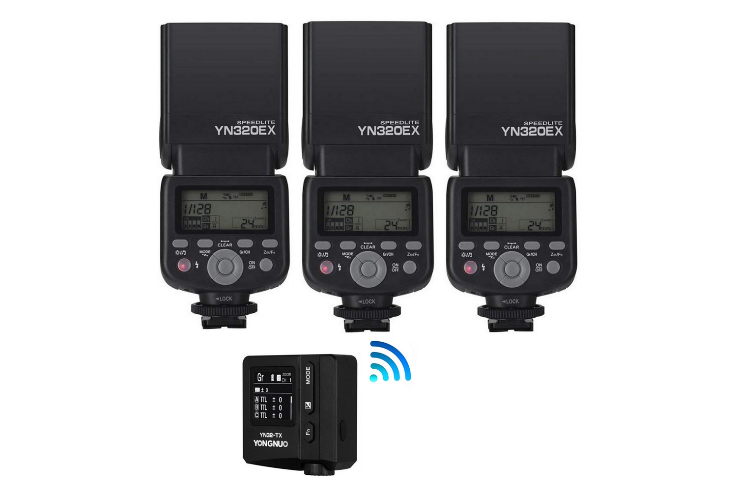 Yongnuo YN320-EX Sony Uyumlu İkili TTL Flaş Seti K57