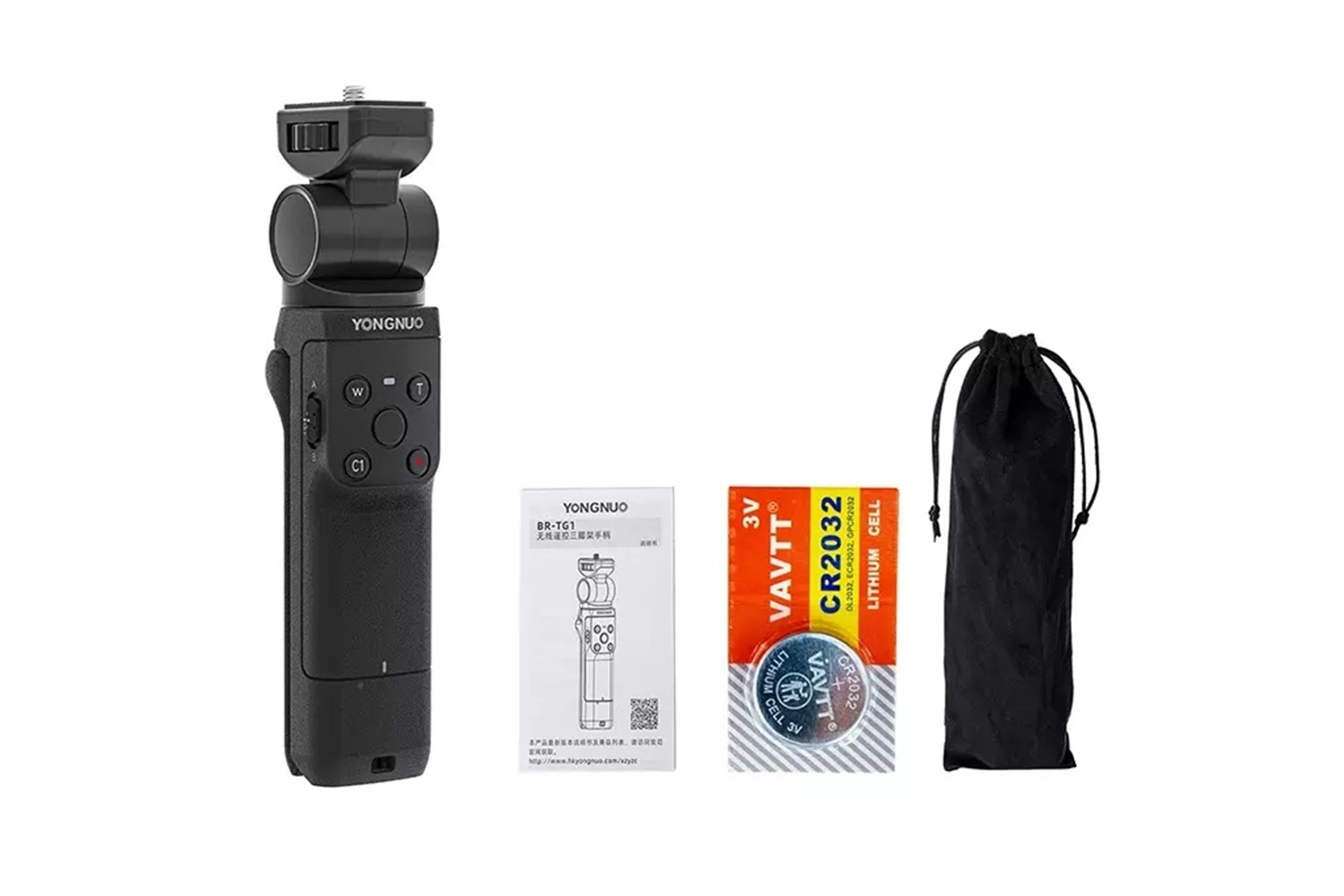 Yongnuo BR-TG1 Uzaktan Kumanda Kontrollü Handle Tripod Sony, Canon, Nikon, Fujifilm Uyumlu