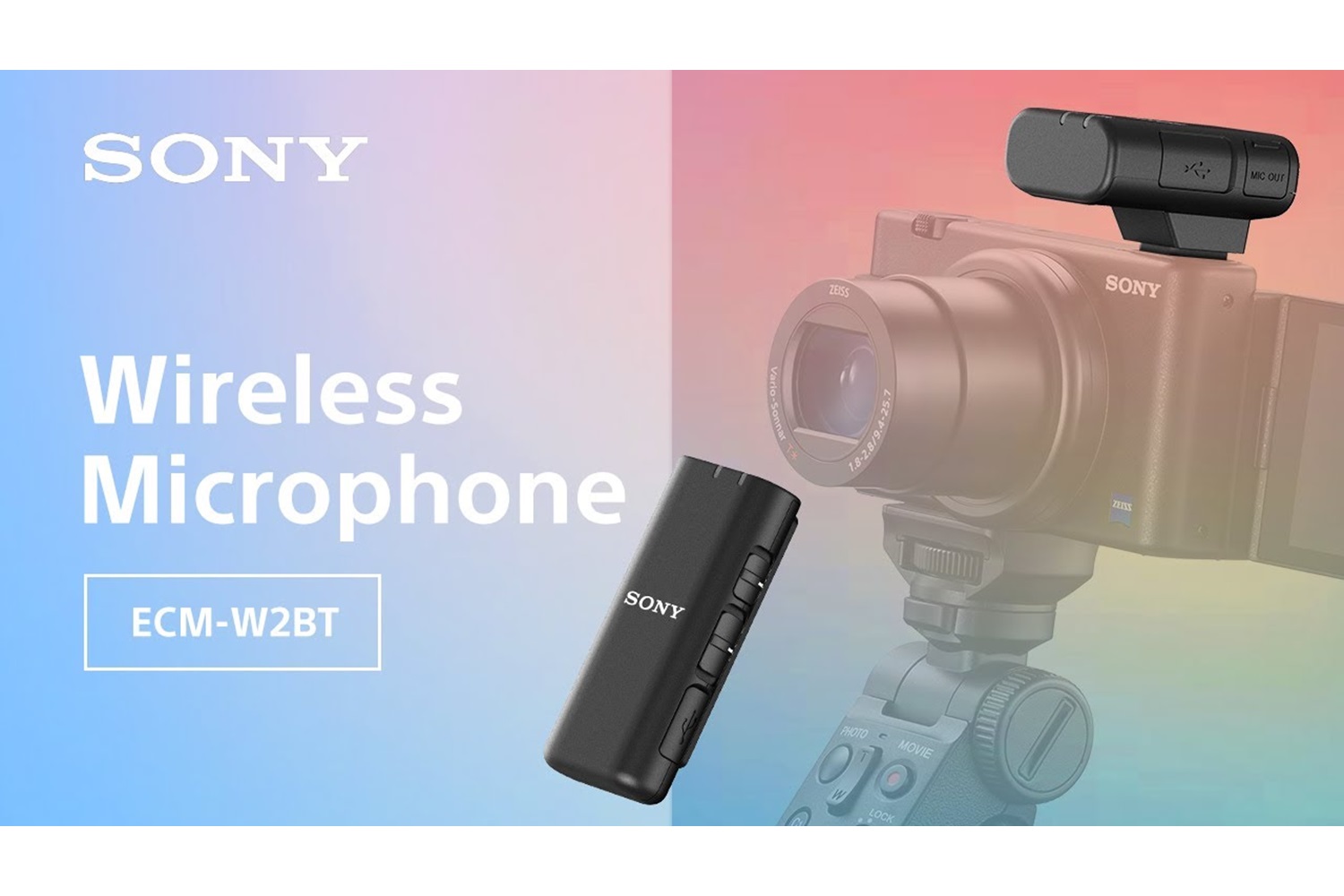 Sony ECM-W2BT Kablosuz Yaka Mikrofonu (Sony Eurasia Garantili)