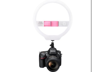 Yongnuo YN128 Bi-Color Ring Led Işık-Pembe