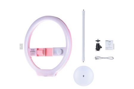 Yongnuo YN128 Bi-Color Ring Led Işık-Pembe