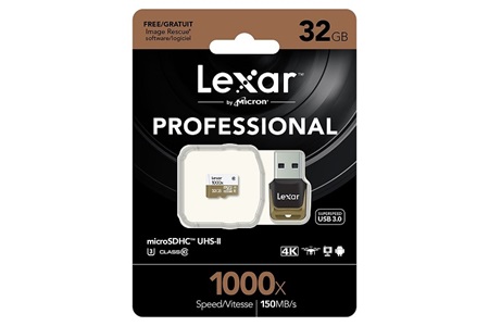 Lexar 32 GB 1000x UHS-II U3 4K Micro SD Hafıza Kartı 150mb/s