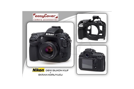 Easycover Nikon D810 Silikon Kılıf Siyah