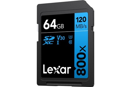 Lexar 64GB High-Performance 800x U3 V30 4K SD Hafıza Kartı