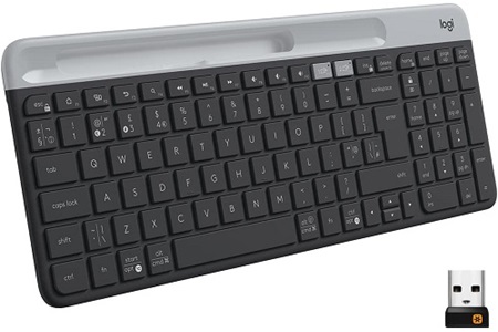Logitech K580 Ultra ince Çoklu Cihaz Özellikli Türkçe Bluetooth Klavye - Siyah