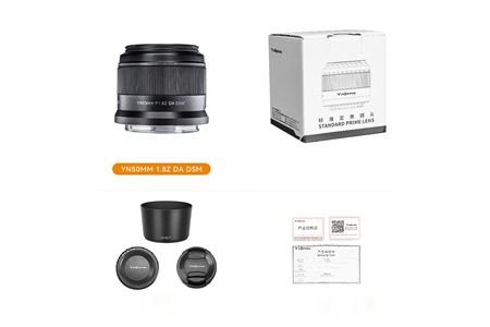 Yongnuo 50mm F/1.8Z DA DSM APS-C Nikon Z Mount Uyumlu Otofokus Prime Lens