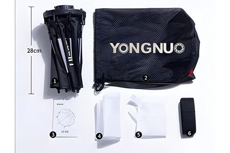 Yongnuo Mini-D30 Mini Bowens Mount Kolay Kurulum Softbox