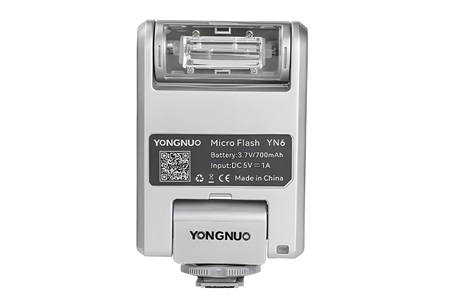 Yongnuo YN6 Micro Bataryalı Sony Uyumlu Tepe Flaşı (Gümüş)